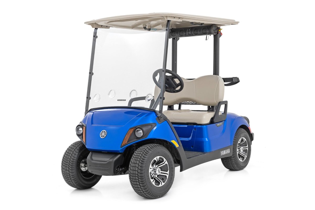 Yamaha Drive2 Fleet QuieTech EFI Vented Full Windshield - Rough Country - Scratch Resistant - '21-'22